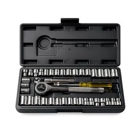 Doppendoos 40-delig 1/4"+3/8"