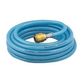 Compressor slang 5 meter Ø6 mm 15 bar gewapend + euro koppeling