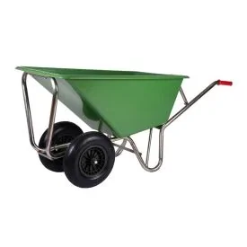 Grote kruiwagen 160 liter met 2 wielen