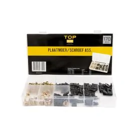 Plaatmoer en schroef assortimentsdoos 170-delig - TOPGEAR