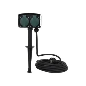 Tuincontactdoos met spies 10 meter