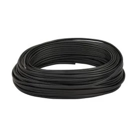 Rol van 50 meter kabel 2 x 0,75 mm² zwart