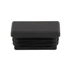 Insteekdop rechthoek 40 x 20 mm - zwart
