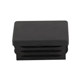 Insteekdop rechthoek 40 x 30 mm - zwart
