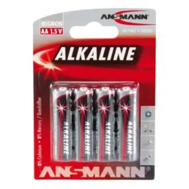 Alkaline batterij AA LR6 4 stuks - Ansmann