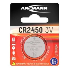 Lithium knoopcel CR2450 1 stuk - Ansmann