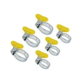 Slangklemset 6 delig met vleugel