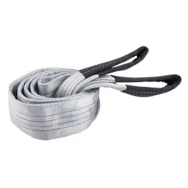 Hijsband 4 ton, grijs, 4 meter, dubbel gelaagd, lussen - TRAILERGEAR 