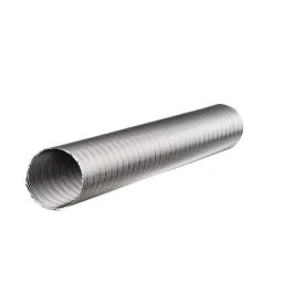 Semi-flexibele afvoerslang ø125 mm - aluminium 2,5 meter