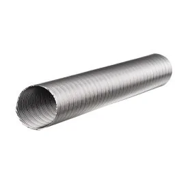 Semi-flexibele afvoerslang ø150 mm - aluminium 2