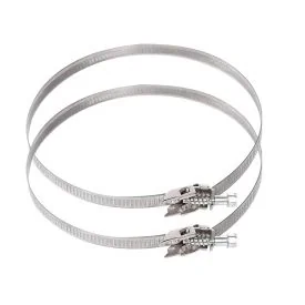 2x RVS slangklem 50-110 mm - snelsluiting