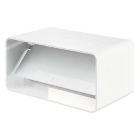 Ventilatiekanaal vlak 220x90 mm kanaalverbinder met terugslagklep