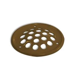 Ventilatierooster rond staal bronskleurig 50 mm
