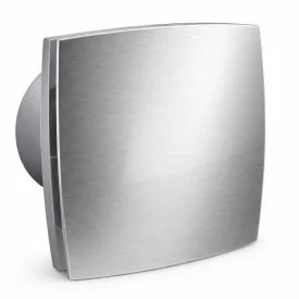 Badkamer ventilator vochtsensor/timer 100 mm aluminium Silent