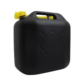 Kunststof jerrycan 20 liter met afsluitdop en flexibele tuit