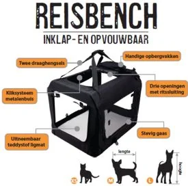 Honden reisbench XS - GARTEX