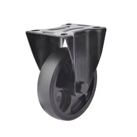 Bokwiel 100 mm 100 kg TPR rubberband zwart - TARSUS