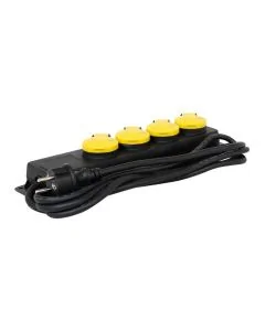 Contactdoos 4-voudig voor buiten 3 meter snoer