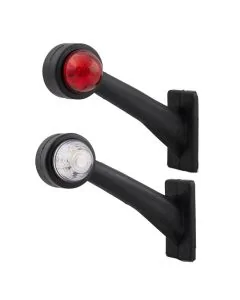LED breedtelampen set rood/wit 16 cm L+R - TRAILERGEAR