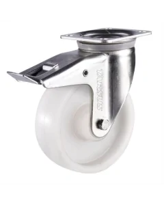 Zwaarlast zwenkwiel met rem 125 mm nylon 400 kg - TARSUS