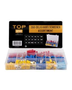 Kabelschoenen assortiment 260-delig TOPGEAR