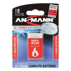Rookmelder 10 jaar lithium batterij 9 volt