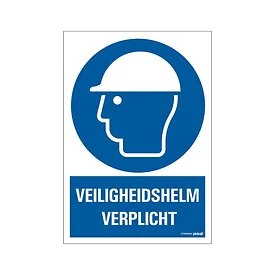 Bord veiligheidshelm verplicht - 230x330 mm