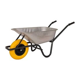 Kruiwagen gegalvaniseerde bak 85 liter anti-lek band
