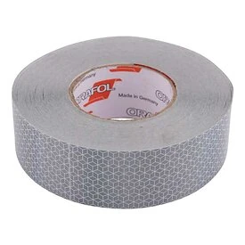 Reflecterende tape 50 m grijs