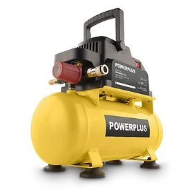 Compressor geen olie 750W 6L - POWERPLUS
