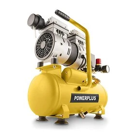 Compressor geen olie 550W 6L geluidsarm - POWERPLUS