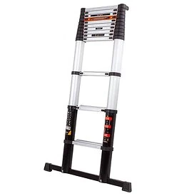 Telescoopladder 3.81m belasting 150 kg met hoekindicator - BATAVIA