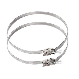 2x RVS slangklem 50-110 mm - snelsluiting