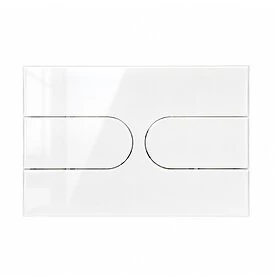 Bedieningspaneel RD - glas - wit - voor Geberit Duofix UP320 UP720 - WAHLBACH