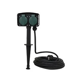 Tuincontactdoos met spies 10 meter