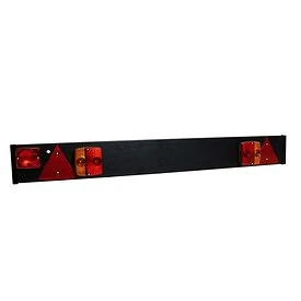Verlichtingsbalk 120 cm zwart met mistlamp 9 m kabel 7-polig  - TRAILERGEAR