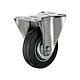 Bokwiel 100 mm zwart rubber - TARSUS